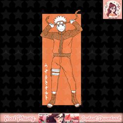 Naruto Shippuden Orange and White Naruto Rectangle png, digital download, instant