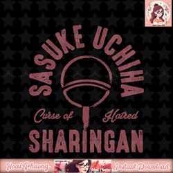 Naruto Shippuden Sasuke Uchiha Sharingan Curse of Hatred png, digital download, instant