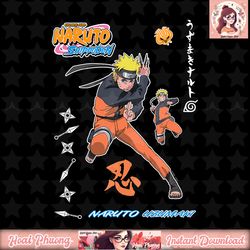 Naruto Shippuden Vintage Style Badges png, digital download, instant