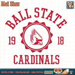 Ball State Cardinals Stamp Logo Officially Licensed Black PNG Download