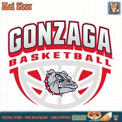 Gonzaga Bulldogs Basketball Dribble Navy Officially Licensed PNG Download