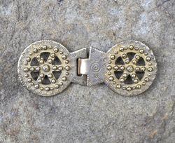 Handmade Brass jewellery clasp,Vintage ukrainian jewelry clasp,Rustic Brass clasp for jewelry making,clasp for medieval