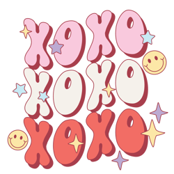 XOXO Valentine Png, Valentine Day Png, Love Png, Valentine Designs, Retro Valentine Day Png Digital Download