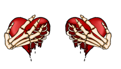 Heart Skeleton Png, Skeleton Valentine Png, Skeleton Love Png, Valentine Design, Valentine Day Digital Download