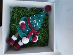 Christmas Tree Crocheted Toy, Decorative Christmas Toy, Interior Crocheted Toy, Christmas Gift