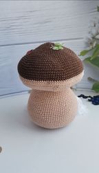 Crochet pattern Mushroom "Wise old man" amigurumi crochet toy crochet pattern in english PDF file with detailed descript