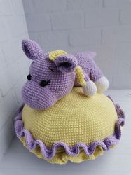 Crochet pattern pillow and crochet pattern hippo PDF