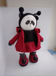 Panda Crochet Amigurumi interior handmade toy