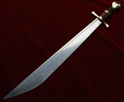 custom handmade d2 tool  steel Viking sword personalized  sword art sword hand croft  sword with leather sheath
