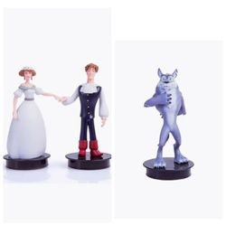 Set of figures from the cartoon Ivan Tsarevich and the Gray Wolf