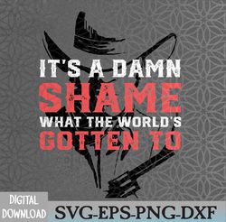 Oliver Anthony - It's a Damn Shame What the Worlds Gotten To Svg, Eps, Png, Dxf, Digital Download