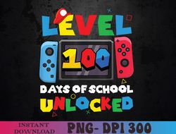 Game Controller Level 100 Days Of School Unlocked Boys PNG Digital Download