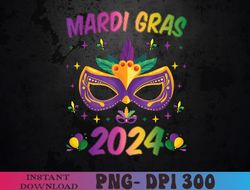 Mardi Gras 2024 Funny Mardi Gras Mask Costume PNG, Sublimation Design