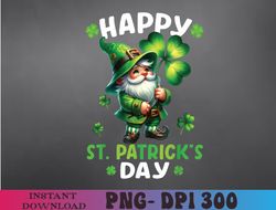 Irish Gnome St Patricks Day 2024 Shamrock Lucky Leprechauns PNG, Sublimation Design
