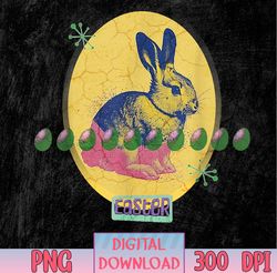 Retro Easter Bunny PNG, Sublimation Design
