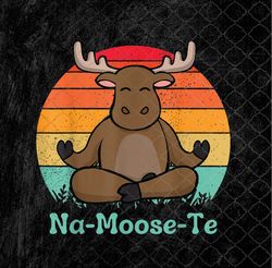 Funny Moose And Yoga Pun Workout Png, Sublimation Design, Digital Download