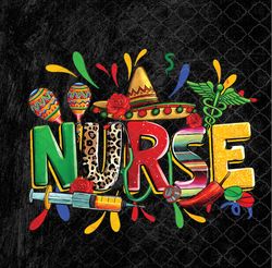 Nurse Stethoscope Cinco De Mayo Fiesta Taco Mexican Nursing Png Design, Sublimation