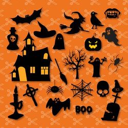 Halloween Bundle Svg, Halloween Svg, Halloween Clipart, Halloween Cricut Svg, Instant Download