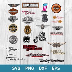 Harley Davidson Bundle Svg, Harley Motorcycle Svg, Harley Davidson Logo Svg, Harley Davidson Svg, Png Dxf Eps Digital Fi