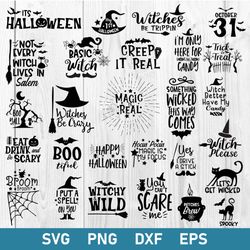 Mega Halloween quotes Bundle Svg, Halloween Quotes Svg, Halloween Svg, Png Dxf Eps File