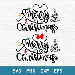 Mickey And Minnie Christmas Svg, Disney Christmas Svg, Christmas Svg, Png Dxf Eps Digital File
