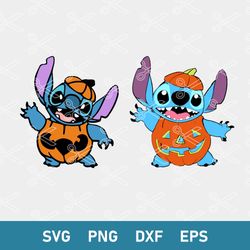 Stitch Halloween Svg, Stitch Pumpkin Svg, Halloween Svg, Halloween Svg, Png Dxf Eps Digital File
