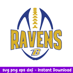 Baltimore Ravens Baseball Svg, Baltimore Ravens Svg, NFL Svg, Png Dxf Eps Digital File