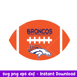 Baseball Denver Broncos Logo Svg, Denver Broncos Svg, NFL Svg, Png Dxf Eps Digital File