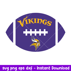 Baseball Vikings Svg, Minnesota Vikings Svg, NFL Svg, Png Dxf Eps Digital File