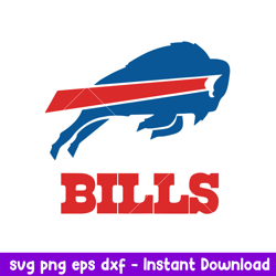 Buffalo Bills Logo Svg, Buffalo Bills Svg, NFL Svg, Png Dxf Eps Digital File