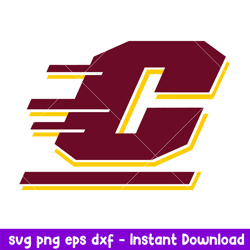 Central Michigan Chippewas Logo Svg, Central Michigan Chippewas Svg, NCAA Svg, Png Dxf Eps Digital File