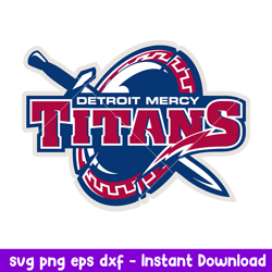 Detroit Titans Logo Svg, Detroit Titans Svg, NCAA Svg, Png Dxf Eps Digital File