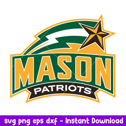 George Mason Patriots Logo Svg, George Mason Patriots Svg, NCAA Svg, Png Dxf Eps Digital File