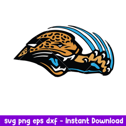 Jacksonville Jaguars Football Team Logo Svg, Jacksonville Jaguars Svg, NFL Svg, Png Dxf Eps Digital File