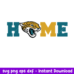 Jacksonville Jaguars Home Svg, Jacksonville Jaguars Svg, NFL Svg, Png Dxf Eps Digital File