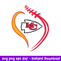 Kansas City Chiefs Football Svg, Kansas City Chiefs Svg, NFL Svg, Png Dxf Eps Digital File