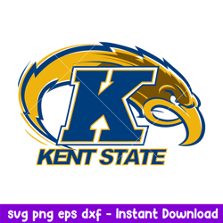 Kent State Golden Flashes Logo Svg, Kent State Golden Flashes Svg, NCAA Svg, Png Dxf Eps Digital File