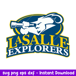 La Salle Explorers Logo Svg, La Salle Explorers Svg, NCAA Svg, Png Dxf Eps Digital File