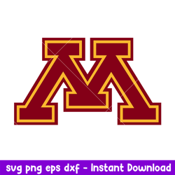 Minnesota Golden Gophers Logo Svg, Minnesota Golden Gophers Svg, NCAA Svg, Png Dxf Eps Digital File