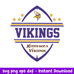 Minnesota Vikings Football Svg, Minnesota Vikings Svg, NFL Svg, Png Dxf Eps Digital File