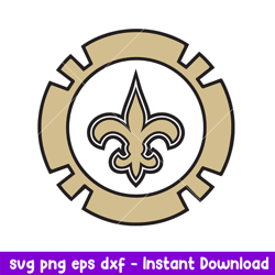 New Orleans Saints Pocker Chip Svg, New Orleans Saints Svg, NFL Svg, Png Dxf Eps Digital File