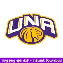 North Alabama Lions Logo Svg, North Alabama Lions Svg, NCAA Svg, Png Dxf Eps Digital File