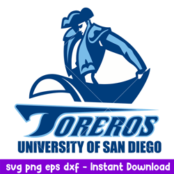 San Diego Toreros Logo Svg, San Diego Toreros Svg, NCAA Svg, Png Dxf Eps Digital File
