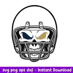 Skull Helmet Los Angeles Rams Football Svg, Los Angeles Rams Svg, NFL Svg, Png Dxf Eps Digital File