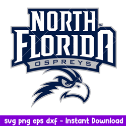 UNF Ospreys Logo Svg, UNF Ospreys Svg, NCAA Svg, Png Dxf Eps Digital File