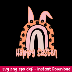 Easter Rainbow Svg, Rainbow Svg, Png Dxf Eps file
