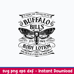 It Rubs The Lotion On Its Buffalo Bills Svg, Buffalo Bills Svg, Nfl Svg, Sport Svg, Png Dxf Eps File