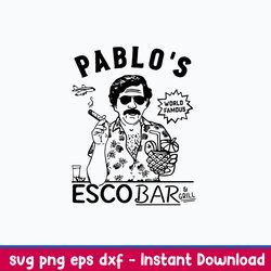 Pablo Escobar _ Grill Svg, Pablo Escobar Svg, Png Dxf Eps File