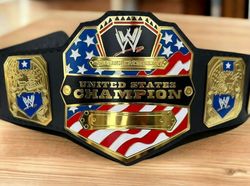 United States Championship Wrestling Belt Replica Title 2mm Brass Adult Size, Gifts-For-Men, Gifts-For-Boy-Friend.