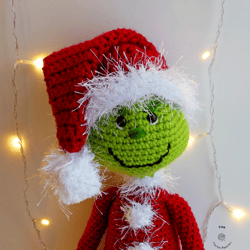 crochet pattern - christmas grinch | cute crochet toy pattern | amigurumi pattern | christmas crochet pattern